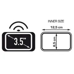 Porta Smartphone / Porta Navigatore da manubrio per schermi fino a 3,5 pollici KS952B - Visenzi Motomarket