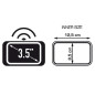 Porta Smartphone / Porta Navigatore da manubrio per schermi fino a 3,5 pollici KS952B