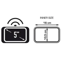 Porta Smartphone / Porta Navigatore da manubrio per schermi fino a 5 pollici KS954B - Visenzi Motomarket