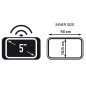 Porta Smartphone / Porta Navigatore da manubrio per schermi fino a 5 pollici KS954B