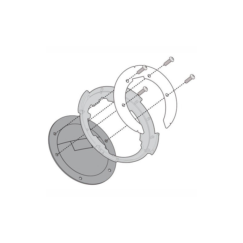 Flangia specifica per borse da serbatoio TANKLOCK