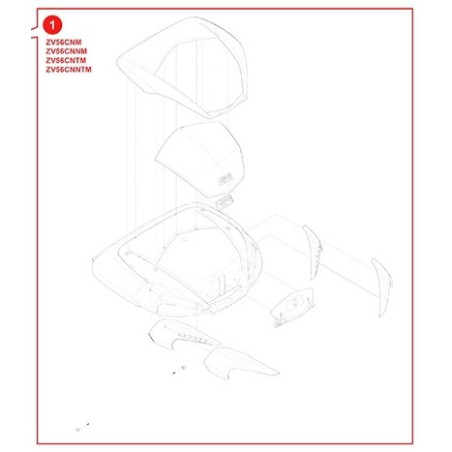 ZV56CNTM - Coperchio V56NT montato