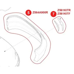 Z564A900R - Fascioni laterali V56
