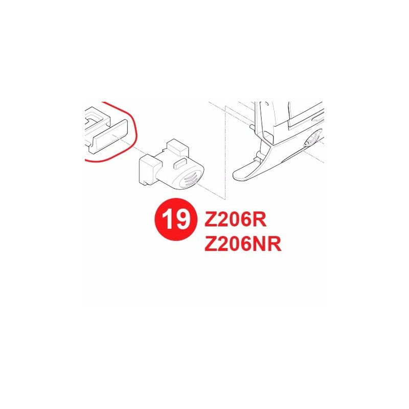 Z206NR - Pulsante + molla (per V56NT e V56NNT)