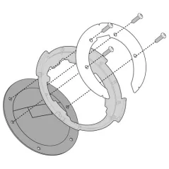 Flangia Specifica Per Borse Da Serbatoio TANKLOCK per Kawasaki Versys 650 (10 - 14)