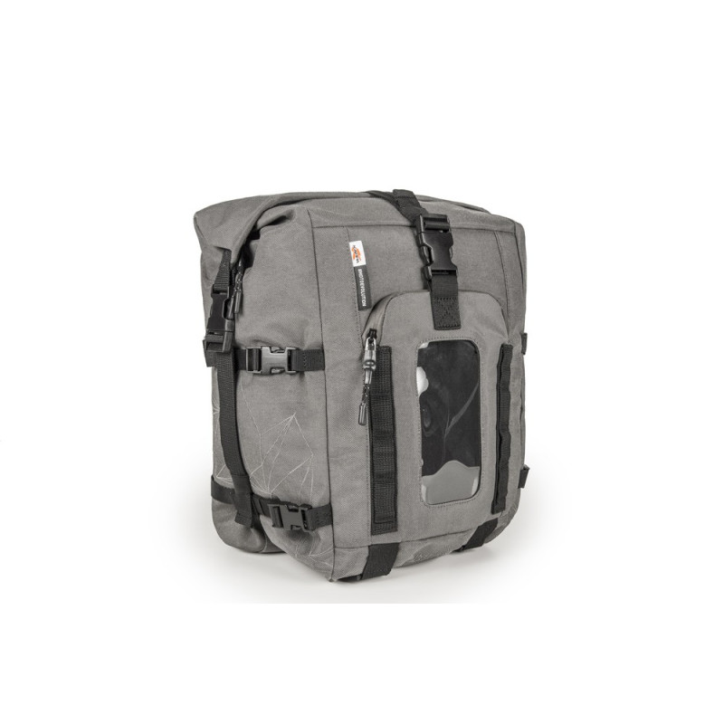 Tank bag grigia estensibile. Modulabile con borsello RA317