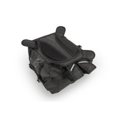 Tank bag nera estensibile. Modulabile con borsello RA317