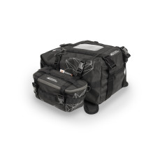 Tank bag nera estensibile. Modulabile con borsello RA317