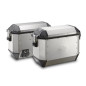 Pair of K MISSION cases in natural aluminum, 36 lt.