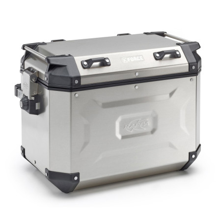KAPPA KFORCE right side case in natural aluminum 48 lt.