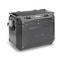 KAPPA KFORCE left side case in black painted aluminum 48 lt.