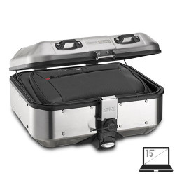 Valigia Monokey GIVI Trekker Dolomiti in alluminio naturale 30lt - Visenzi Motomarket