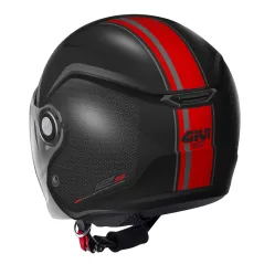 Casco Jet GIVI 12.5 Graphic Touch Matt Black / Red - Visenzi Motomarket