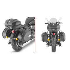 Portavaligie laterale per valigie MONOKEY® per ROYAL ENFIELD Super Meteor 650 (23) PL9058