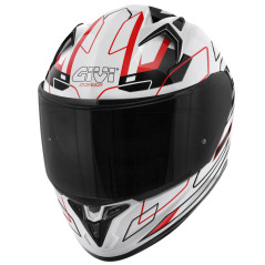 GIVI 50.9 Assault Bianco / Nero / Rosso - Visenzi Motomarket