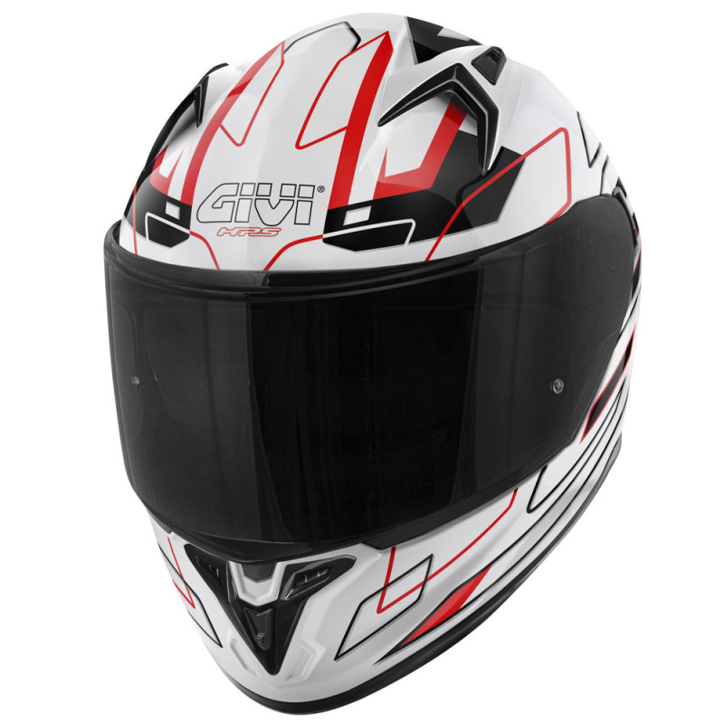 GIVI 50.9 Assault Bianco / Nero / Rosso - Visenzi Motomarket