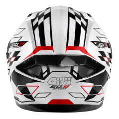 GIVI 50.9 Assault Bianco / Nero / Rosso - Visenzi Motomarket