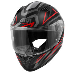 GIVI 50.7 Proton Black / Titanium / Red - Visenzi Motomarket