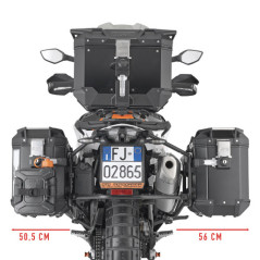 Portavaligie laterale PL ONE-FIT per valigie Trekker Outback per KTM 890 SMT (23) PLO7717CAM