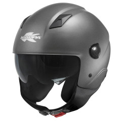 Casco Jet Kappa KV58 Solid Titanio Opaco
