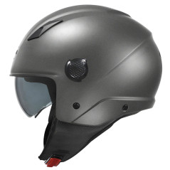 Casco Jet Kappa KV58 Solid Titanio Opaco