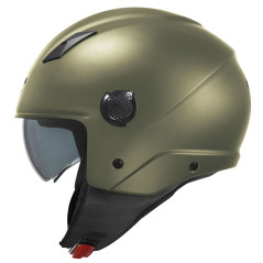 Kappa KV58 Solid Military Green Jet Helmet - Visenzi Motomarket
