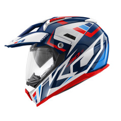 Kappa KV30 EVO Grayer bianco lucido / blu - Visenzi Motomarket