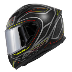 Casco Integrale Kappa KV56 Graphic Neon nero opaco / giallo / rosso