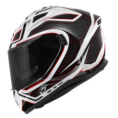 Casco Integrale Kappa KV56 Graphic Neon bianco lucido / nero / rosso - Visenzi Motomarket