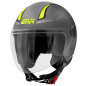 GIVI 11.7 Solid Color Matt Titainum demi-jet helmet