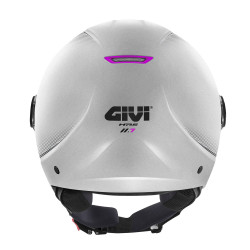 Casco Jet GIVI 11.7 Solid Color Matt Grey / Pink - Visenzi Motomarket