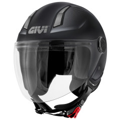 GIVI 11.7 Solid Color Matt Black demi-jet helmet - Visenzi Motomarket