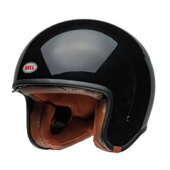 Vintage jet helmet BELL TX501 glossy black - Visenzi Motomarket
