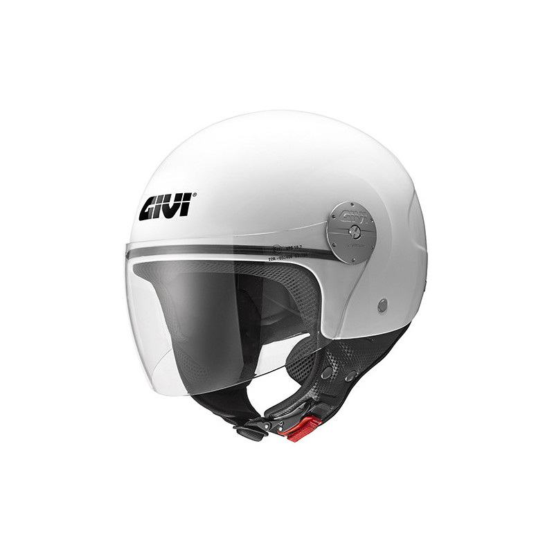 Casco Demi-Jet GIVI 10.7 EVO Solid Color bianco - Visenzi Motomarket