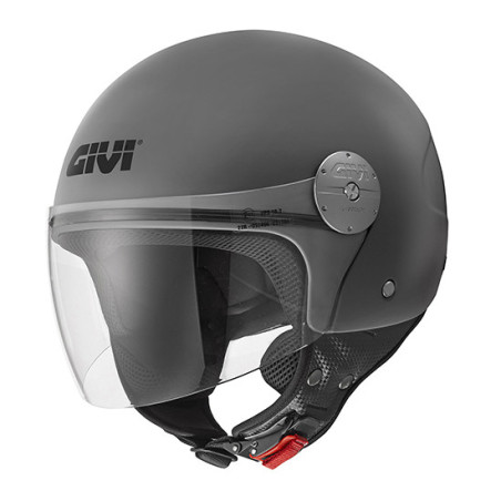 Casco Demi-Jet GIVI 10.7 EVO Solid Color grigio opaco