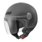 Casco Demi-Jet GIVI 10.7 EVO Solid Color grigio opaco