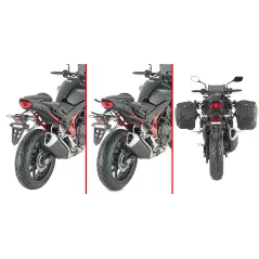 Telaietti REMOVE-X a sgancio rapido per borse soffici laterali per Honda CB 750 Hornet (23 - 24) TR1206