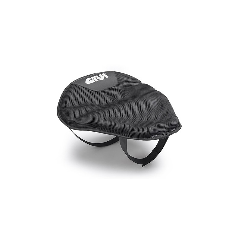 Cuscino da sella universale ad aria GIVI rivestito in tessuto traspirante nero - Visenzi Motomarket