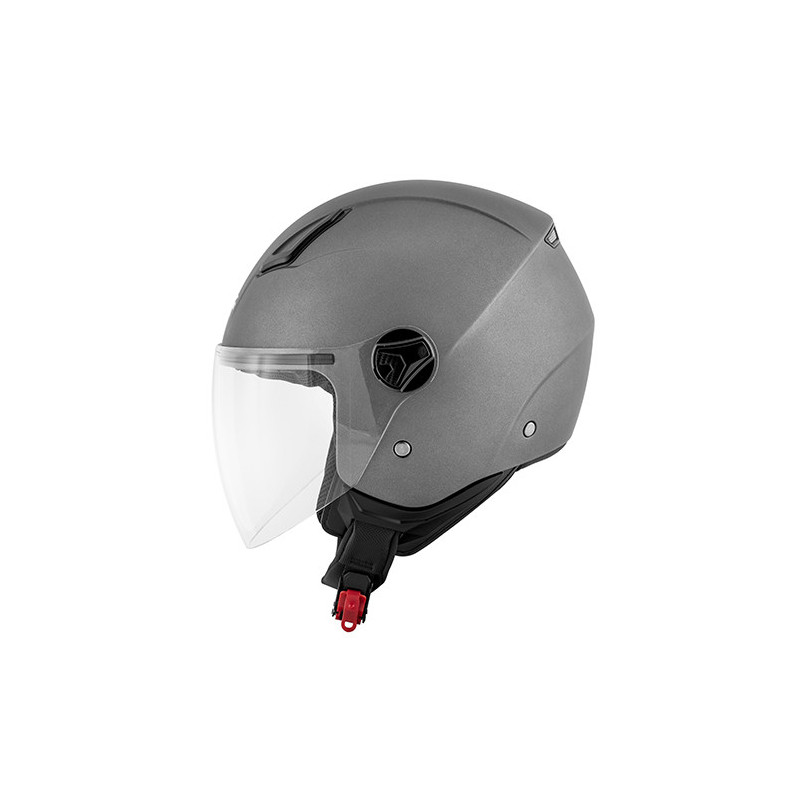 Kappa KV28 Evo Join Basic matt titanium demi-jet helmet - Visenzi Motomarket