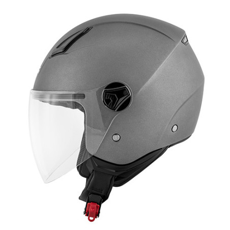 Casco demi-jet Kappa KV28 Evo Join Basic titanio opaco - Visenzi Motomarket