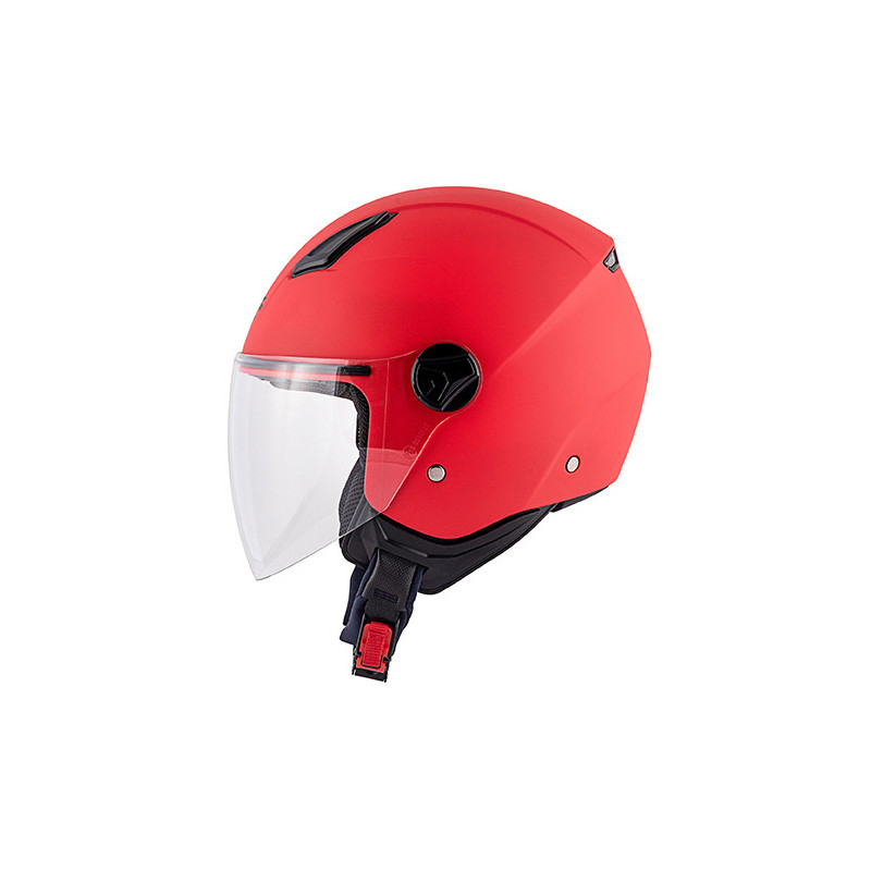 Casco demi-jet Kappa KV28 Evo Join Basic rosso opaco - Visenzi Motomarket
