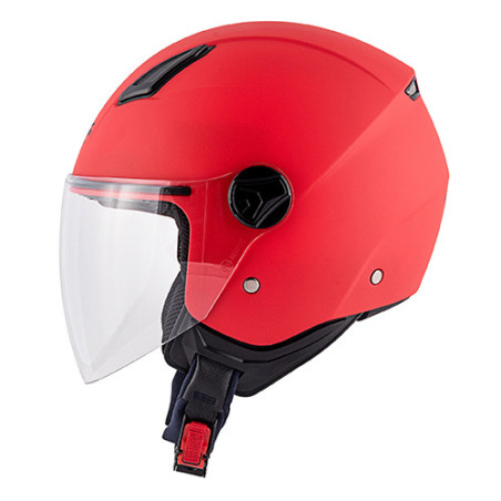 Casco demi-jet Kappa KV28 Evo Join Basic rosso opaco