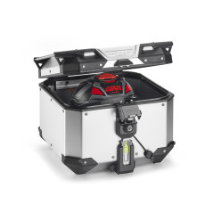 Bauletto GIVI Trekker Outback EVO SMART ANODIZZATO 42 - Visenzi Motomarket