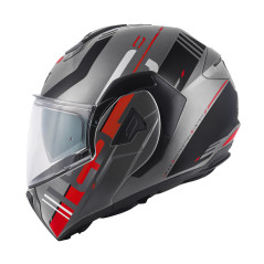 GIVI X.30 PULSAR Convertible Helmet Matt Titanium / Black / Red