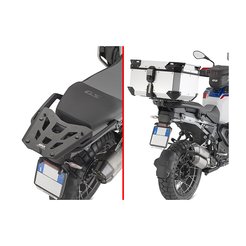 Attacco in alluminio (nero) per bauletto MONOKEY per BMW R 1300 GS Adventure (25) SRA5146
