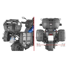 Portavaligie laterale PL ONE-FIT per valigie MONOKEY® per BMW R 1300 GS (24 - 25) PLO5143MK - Visenzi Motomarket