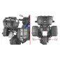 Portavaligie laterale PL ONE-FIT per valigie MONOKEY® per BMW R 1300 GS (24 - 25) PLO5143MK