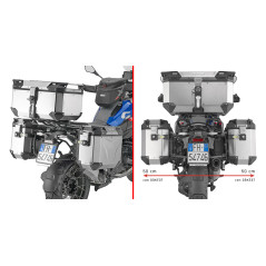 Portavaligie laterale PL ONE-FIT per valigie Trekker Outback per BMW R 1300 GS (24 - 25) PLO5143CAM - Visenzi Motomarket