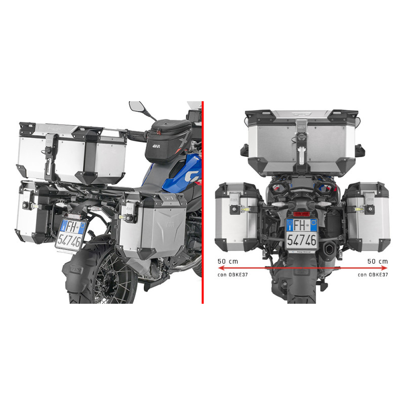 Portavaligie laterale PL ONE-FIT per valigie Trekker Outback per BMW R 1300 GS (24 - 25) PLO5143CAM - Visenzi Motomarket Portavaligie laterale PL ONE-FIT per valigie Trekker Outback per BMW R 1300 GS (24 - 25) PLO5143CAM - Visenzi Motomarket