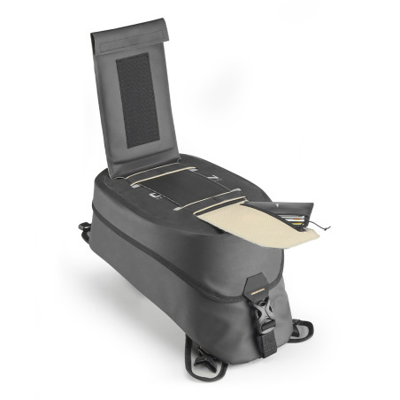 Borsa serbatoio GIVI Waterproof con cinghie a clip cam buckle per sgancio rapido, 10 lt GRT728